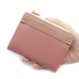Wallets Women's Wallet Short Women Coin Purse Fashion Wallets for Woman Card Holder Small Ladies Wallet Female Hasp Mini Clutch for Girl G230308