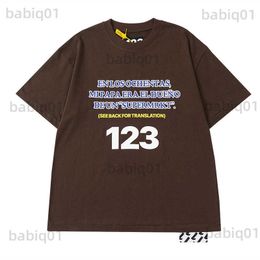 Men's T-Shirts Frog drift Fashion Wear Streetwear RRR123 Loose PARDISON FONTAINE Oversize t-shirt Tee tops men T230321