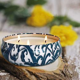 Scented Candle Citronella Candle Scented Soy Wax 3 Tin 80 Hour Burn Outdoor and Indoor Z0321