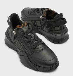 Luxury Designers Men Casual Shoes Sneakers flow side-zip trainers sneakers Flats Low top Genuine Leather Man Luxury outdoor trainers 38-46Box