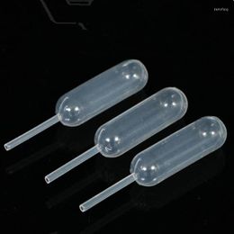 50pcs/100pcs 4ml Mini Plastic Dropper Straw For Liquid Or Jam In Tests And House Baking