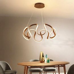 Chandeliers Blue Time Gray Body Modern LED Chandelier Lighting For Dining Room Living Bedroom Fashion Lamp Home Fixtures