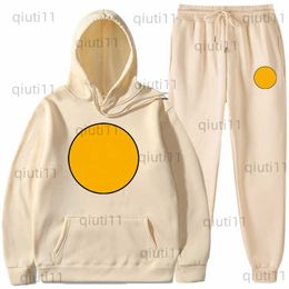 Men's Tracksuits Men's Tracksuits Sweatshirt Set Face Print Hooded Sweatshirts Sweatpants for Men and Women Couple Suit Designer High Street Sets S-XXXL T230321