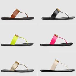 flip flops women designer slipper slide sandals summer leather flat brand corium shoes booties classic beach casual sandals womens woman outside slippers with box