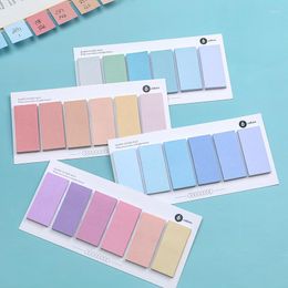 Sheets/pack Colourful Sticky Notes Memo Pad Label Note Colour Gradient Bookmarks Notepad School Office Stationery Supplies