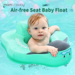 Inflatable Floats Tubes mambobaby Baby float with Seat large swimming ring for infant No Inflation pool accessories 61824 months Pool game toys 230320