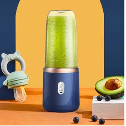 Fruit Vegetable Tools Portable Electric Juicer 400ml Lemon Orange Squeezer Multifunction Mixer Smoothie Blender Household Appliances 230320