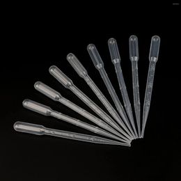 1ml 2ml 3ml 5ml 100pcs Disposable Safety Plastic Dropper Lab Graduated Pipette Practical School Educational Supplies