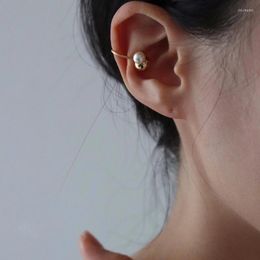 Backs Earrings No Piercing Pearl Beads Metal Ball Korean Japanese Fashion Clip For Women Cute Elegant Charms Ear Jewelry 2023