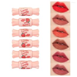 Lip Gloss 6 Pcs X 10ml Glaze Candy Shape Moisturising Waterproof Weightless Thin Texture For Beauty