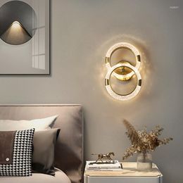 Wall Lamps Luxury Crystal Lamp Pendant Floor For Bedroom Living Room Study El Apartment Villa Decoration LLighting Lustre