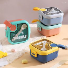 Dinnerware Sets INS Children 304 Stainless Steel Lunch Box Insulation Baby With Spoon Scissors Set Complementary Bowl