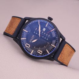 Wristwatches 4 Colours Real Multi-function Date Week Men's Watch Japan Quartz Man Hours Fine Fashion Rubber Bracelet Boy's Gift