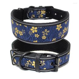 Dog Collars Diving Material Pet Collar Highlight Reflective Waterproof Dogs Chain Supplies For Chihuahua Teddy