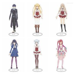 Keychains 15CM Anime ASSASSINS PRIDE Figures Kufa Vampir Melida Angel Character Model Cosplay Acrylic Standing Sign Prop Fans Gifts