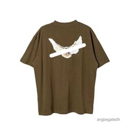 2023 Designer Classic Mens T-shirts Peace Dove mens womens Fashion Street tshirts printing cloth Make craft Short Sleeve 25GUJ