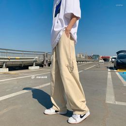 Men's Pants Summer Mens Thin Cargo 2023 Casual Light Weight Cotton Joggers Trousers Streetwear Straight Drawstring Men