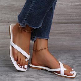 Sandals Women Slippers Beach Summer Shoes Flat Slides 2023 Outdoor Female Casual Pull-on Plus Size 35-43