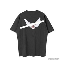 2023 Designer Classic Mens T-shirts Peace Dove mens womens Fashion Street tshirts printing cloth Make craft Short Sleeve 1EHIJ