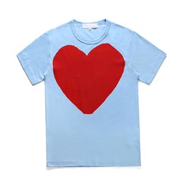 Famous designer t shirt Red Love Hear tees mens womens fashion play couple tshirt casual short sleeve summer t-shirts streetwear hip-hop tops embroidery clothing #C017