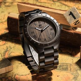 Wristwatches LeeEv Brand Wooden Men's Luxury Luminous Hands Wood Quartz Bangle Watch Fashion Gift Watches For Husband Dress Wristwatch