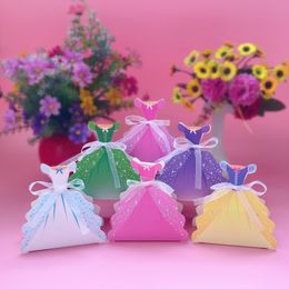 Other Event Party Supplies Wedding Gift Box Princess Candy Box Snow White Party Decorations Paper Candy Bag Baby Shower Kids Birthday Favour Boxes 50pcs 230321