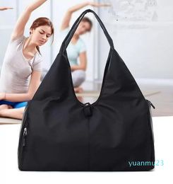 lu bag outdoor fitness travel large capacity portable shoulder bag sports yoga waterproof shoes position dry and wet separation 11