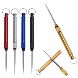 Smoking Colourful Metal Alloy Cigar Stick Hookah Shisha Bowl Philtre Hole Needle Rod Dry Herb Tobacco Cigarette Cleaning Holder Hook Poker Nails Tip Straw Dabber DHL