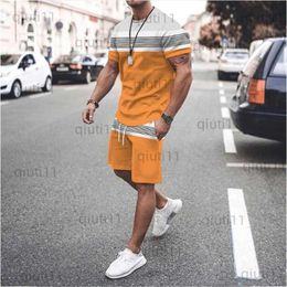 Men's Tracksuits Men's Tracksuits Summer Tracksuit T Shirt Man Creativity Tops Sportswear Men Sets Short Outfits Male Causal O-neck Harajuku ClothesM T230321