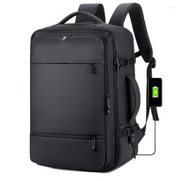 Backpack Backpacks For Men Waterproof Expansion Business Computer Large Capacity Night Reflective Travel Bags With Shoe Pockets