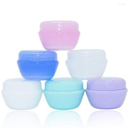 Storage Bottles 5Pcs Mushroom Bottle 5g/Refillable Plastic Empty Makeup Nail ART Powder Jar Travel Set With Inner Lid Container