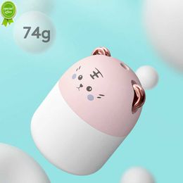 Upgrade NEW 250ml Air Humidifier Cute Kawaiil Aroma Diffuser With Night Light Cool Mist For Bedroom Home Car Plants Purifier Humificador