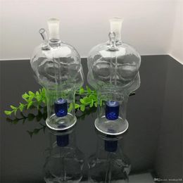 Transparent skull glass water bottle Pipes Smoking Glass Bongs Glass Bubblers For Smoking Pipe Mix Colours