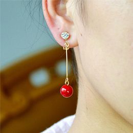Backs Earrings Drop For Women Fashion Jewellery Clip On The Ear Without Piercing Sexy Mature Urban Street Style Ladies Dangle