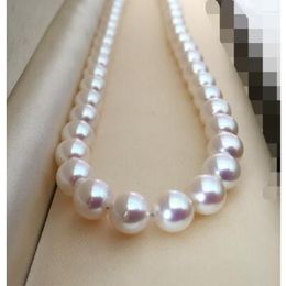 Chains Eternal Women GiftSterling Real Japan Akoya Natural Seawater Pearl Round Flawless 9-10M 44cm