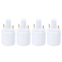 Lighting System Other 4pcs Durable 2 Pin G24D To E27 Lamp Holder Base ConverterOther