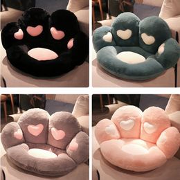 CushionDecorative Pillow Cat Paw Plush Ass Waist Support Soft and Comfortable Office Home Sofa Chair Cute Heartshaped 230321