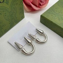 Luxury Gold Stud Earrings Designer For Women Hoop Earrings Stud Letter Earrings Jewellery With Box Set Valentine Day Gift Engagement GE-0158