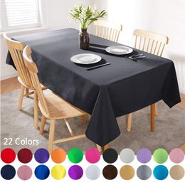 Table Cloth cloth Rectangular Satin Linens Washable Polyester Stain Resistant for Wedding Buffet Party Mantel Saten 230321