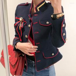 Women's Jackets For Women Jacket Coat Women' Autumn Short Single-breasted Suit Female Navy Blue Slim Outwear Women's