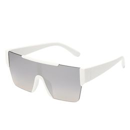 Sunglasses XIKEER Fashion Oversized Metal Frame Square Designer Women Mirror Sun Glasses Men UV400 Big Shades