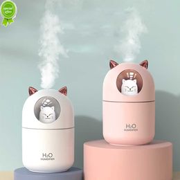 Upgrade Car Humidifier Portable 300ml Electric Air Humidifier Aromatherapy Oil Diffuser USB Sprayer with Colour Night Light for Home Car