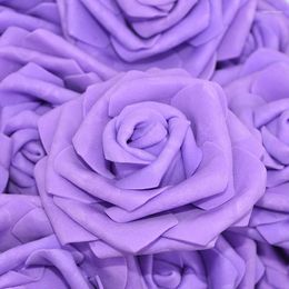 Decorative Flowers 10/20pcs 10cm Artificial PE Foam Rose Flower Heads Wedding Party Decoration Home DIY Wreath Craft Scrapbook Supplies