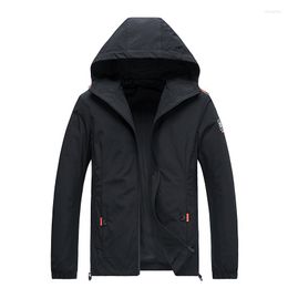 Men's Jackets Spring Fashion Hooded Jacket Men's Business Casual Europe And The United States Simple Large Size Wear