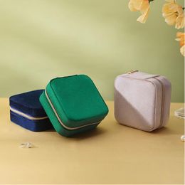 Velvet Travel Jewellery Box Small Jewellery Organiser Portable Display Jewellery Storage Case for Rings Earrings Necklace Bracelet Gifts for Girls