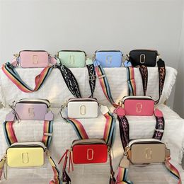 The Small Camera Style Cross Body Bag Leather Designer Bags Dual Top Zip Closure Crossbody Women Removable and Adjustable Webbing Strap Lady 2023 Shoulder Bag Purses