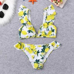 Women's Swimwear Print Polyester Bikini 2023 Woman Swimsuit Women 2 Pieces Sexy Leaves Maternity Push Up1