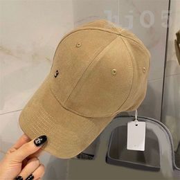 Trendy designer hat luxurys baseball cap brown black hiphop back adjustable size buckle casquette letter embroidery washable fitted hat cotton lining PJ054 C23