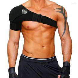 Knee Pads Breathable Gym Sports Care Single Shoulder Support Back Brace Guard Strap Wrap Belt Band Black Bandage Men/Women