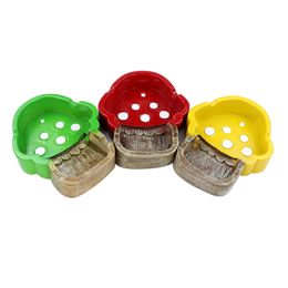 Ashtrays Resin Mushroom Shape Smoking Accessories Colourful 6pcs/box for Hand Pipes Water Pipe